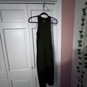 Aerie size XS Elegant Olive Green Sleeveless Dress